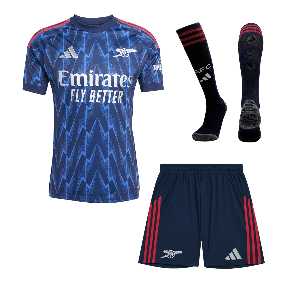 Arsenal Away Football Shirt Kit(Jersey+Shorts+Socks) 2025/26