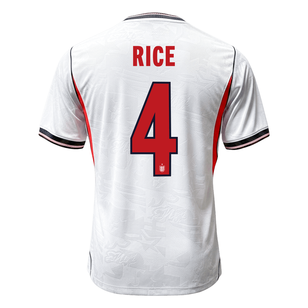 Player Version RICE #4 England Home Soccer Jersey 2026