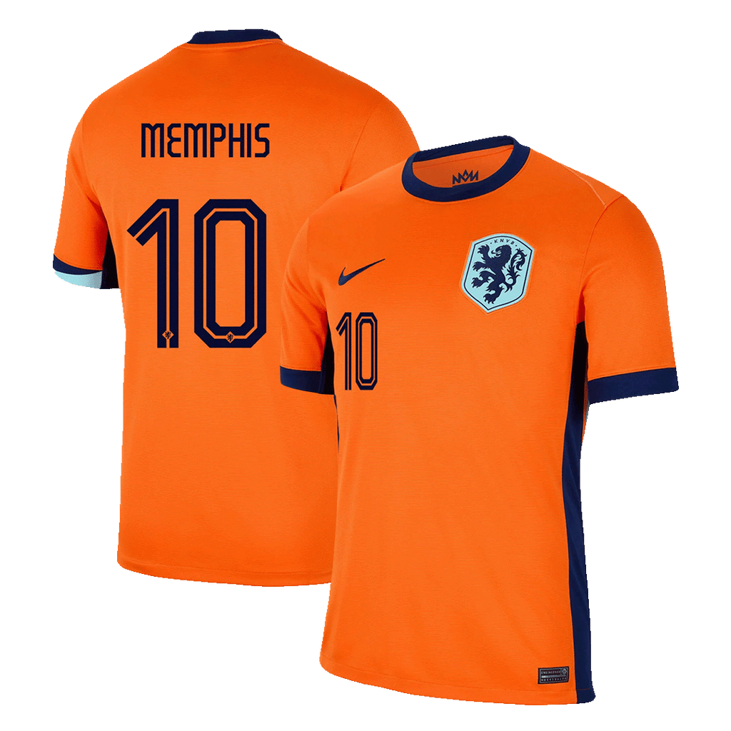 MEMPHIS #10 Netherlands Home Football Shirt Euro 2024