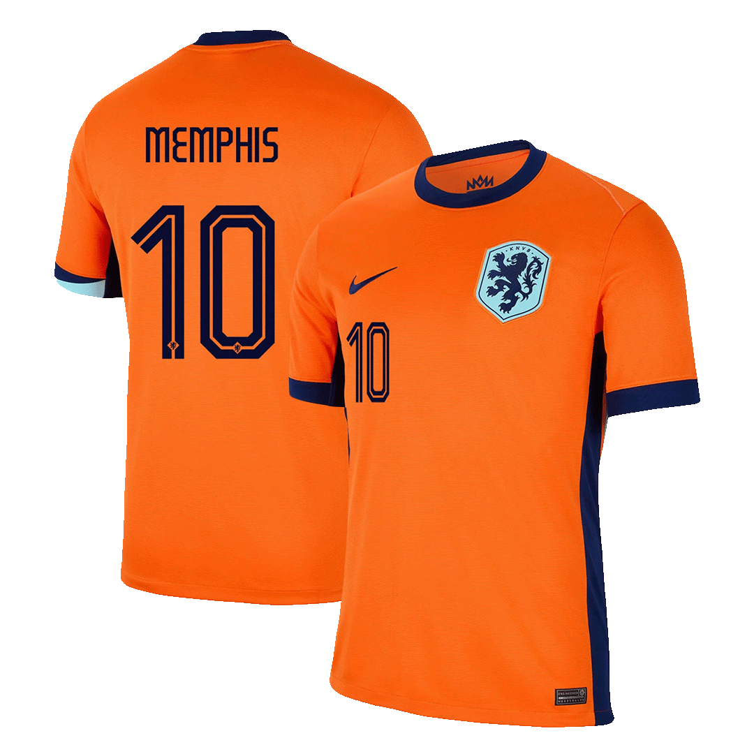 MEMPHIS #10 Netherlands Home Football Shirt Euro 2024