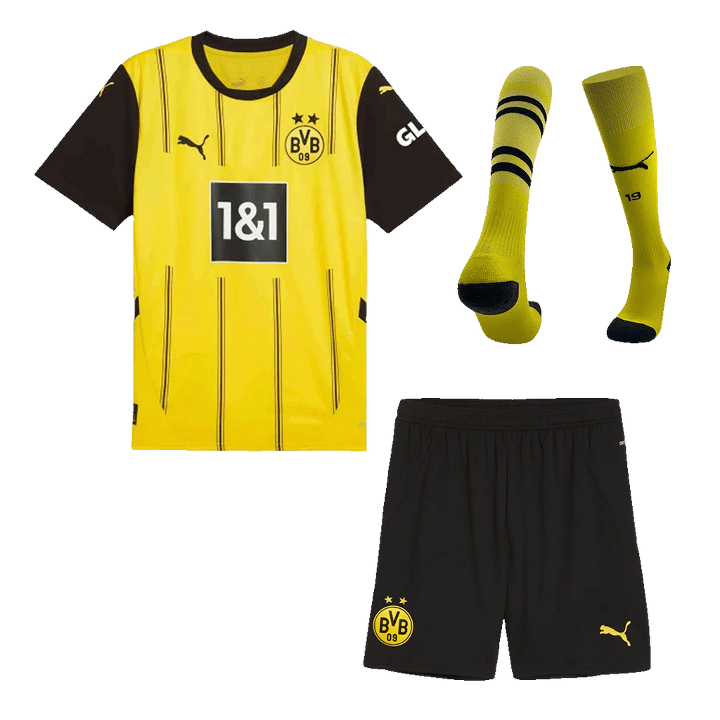 Borussia Dortmund Home Football Shirt Kit(Jersey+Shorts+Socks)