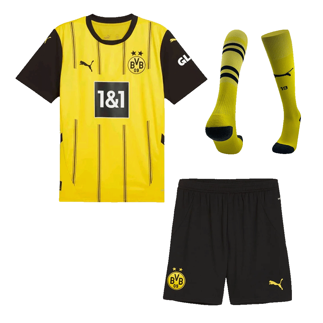 Borussia Dortmund Home Football Shirt Kit(Jersey+Shorts+Socks)