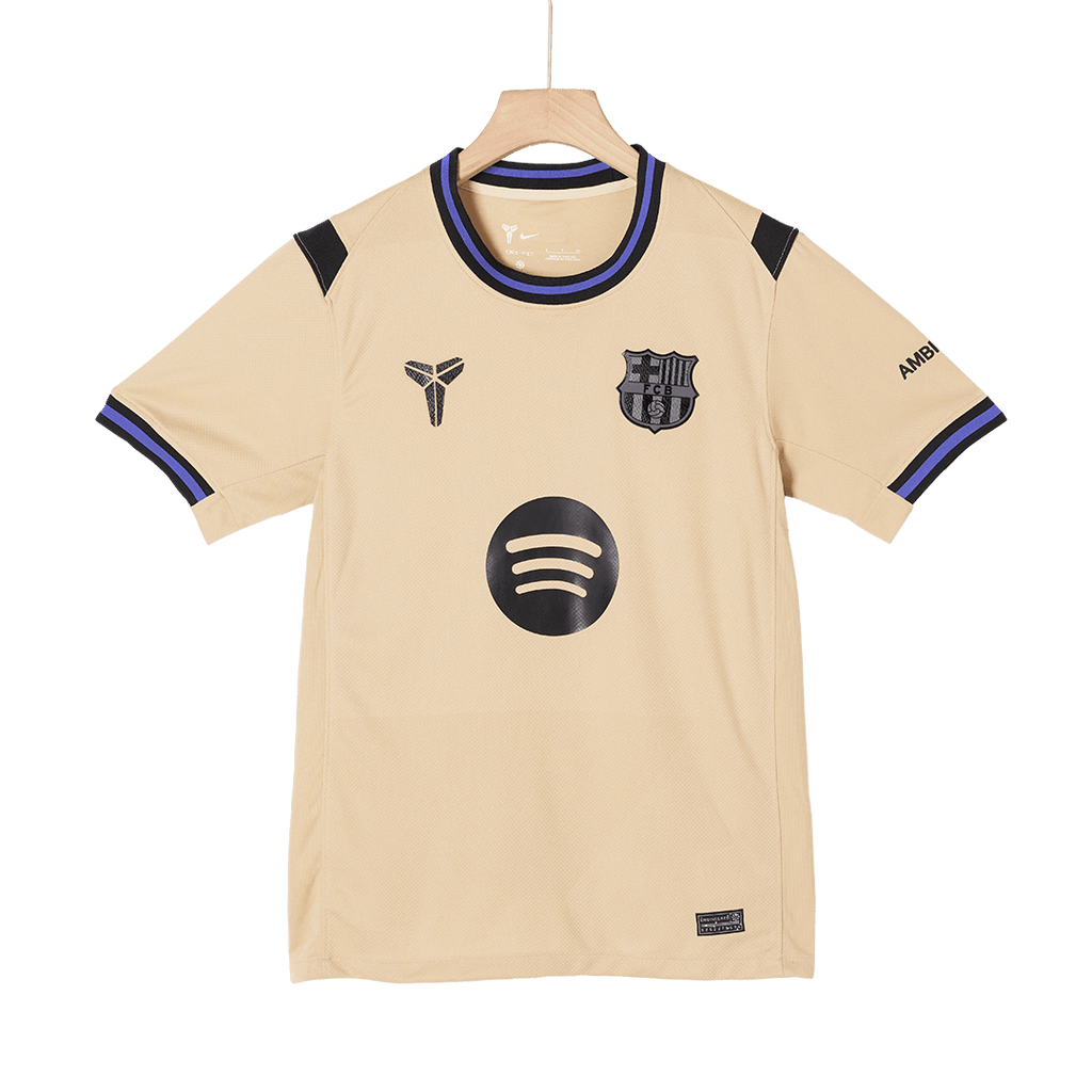 LEWANDOWSKI #9 Barcelona Away Football Shirt 2025/26 Yellow - UCL