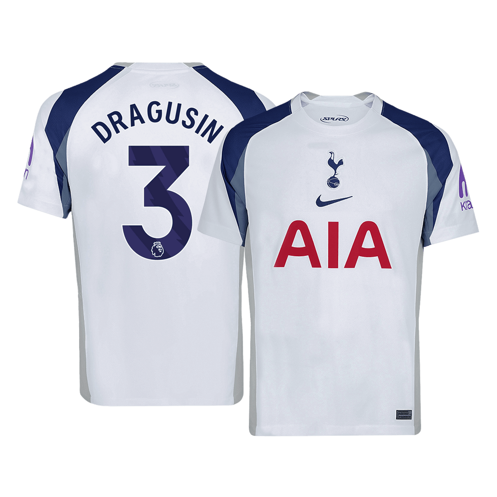 DRAGUSIN #3 Tottenham Hotspur Home Football Shirt 2025/26