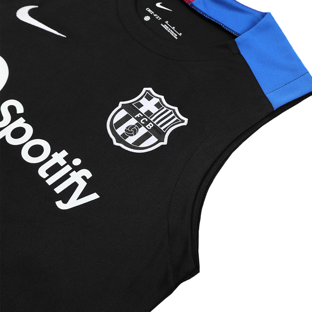Barcelona Pre-Match Football Shirt Vest Kit(Jersey+Shorts) 2024/25