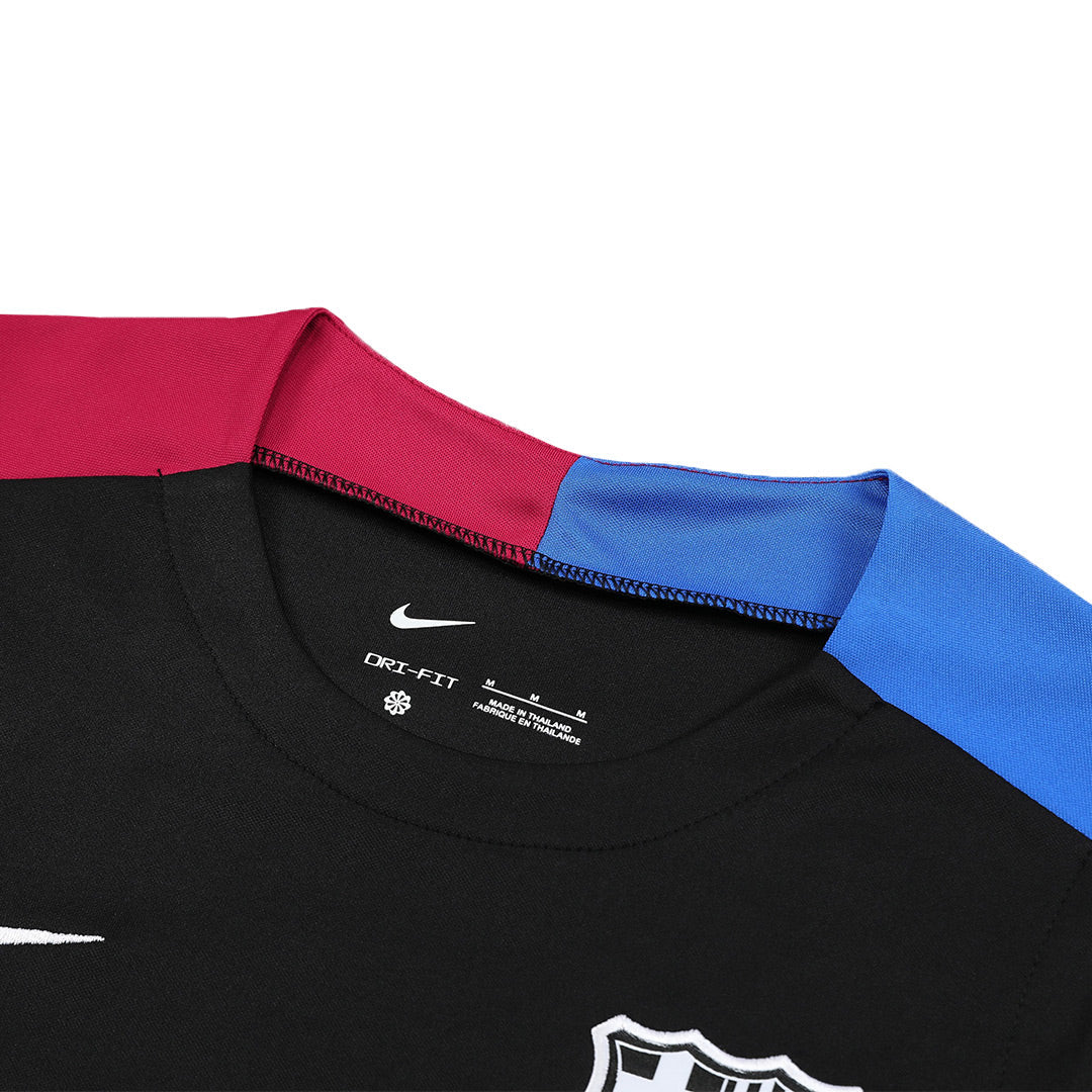 Barcelona Pre-Match Football Shirt Vest Kit(Jersey+Shorts) 2024/25