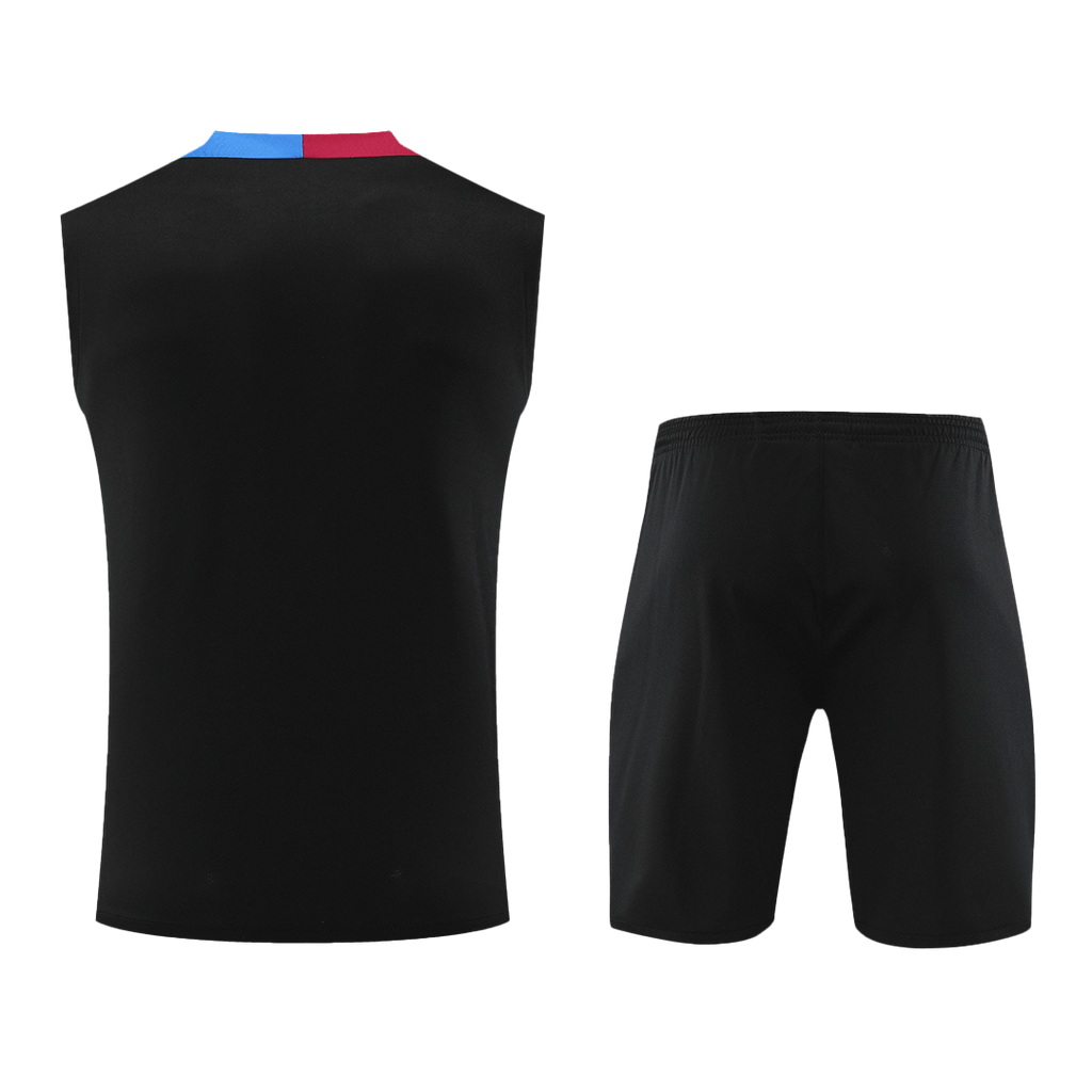 Barcelona Pre-Match Football Shirt Vest Kit(Jersey+Shorts) 2024/25