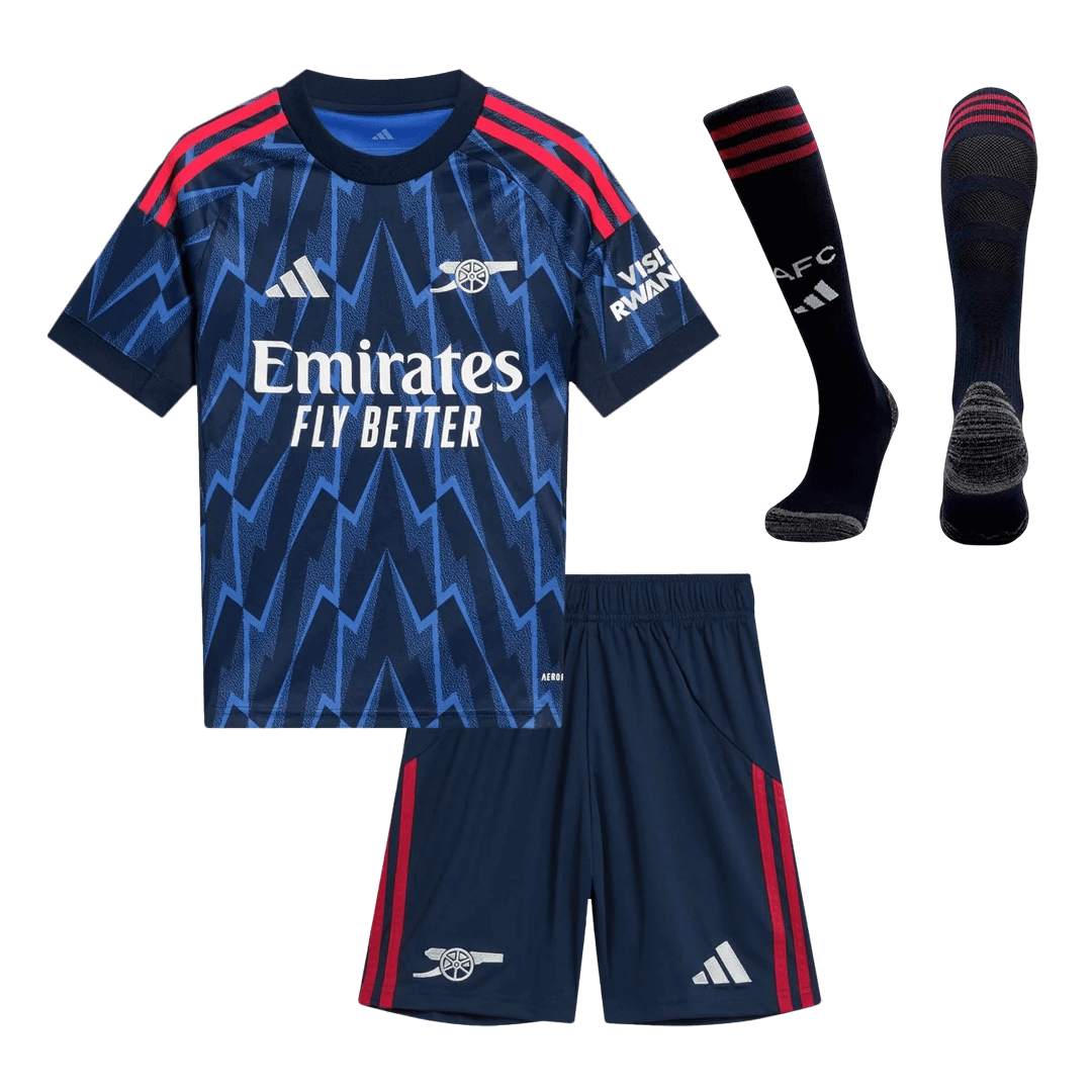 Kid's Arsenal Away Football Shirt Kit(Jersey+Shorts+Socks) 2025/26