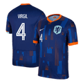 VIRGIL #4 Netherlands Away Football Shirt Euro 2024