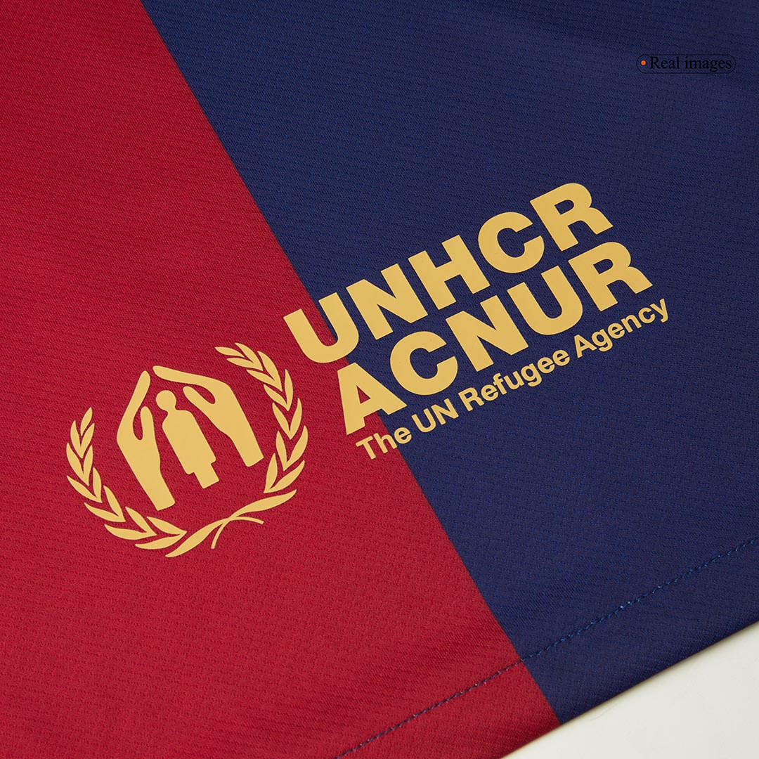 Barcelona Home Football Shirt 2024/25 - Spotify Logo Without Text