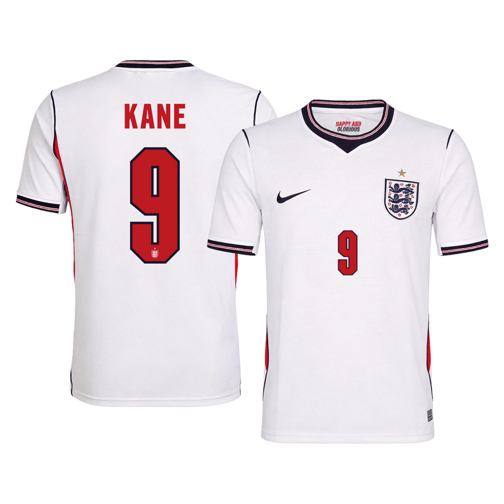 KANE #9 England Home Soccer Jersey World Cup 2026 White