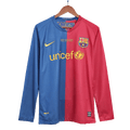 Retro 2008/09 Barcelona Home Long Sleeve Football Shirt - UCL Final