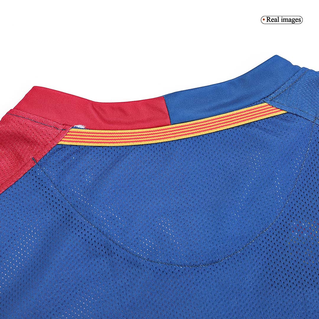 Retro 2008/09 Barcelona Home Long Sleeve Football Shirt - UCL Final