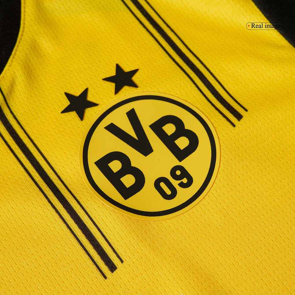 Kid's Borussia Dortmund Home Football Shirt Kit(Jersey+Shorts)