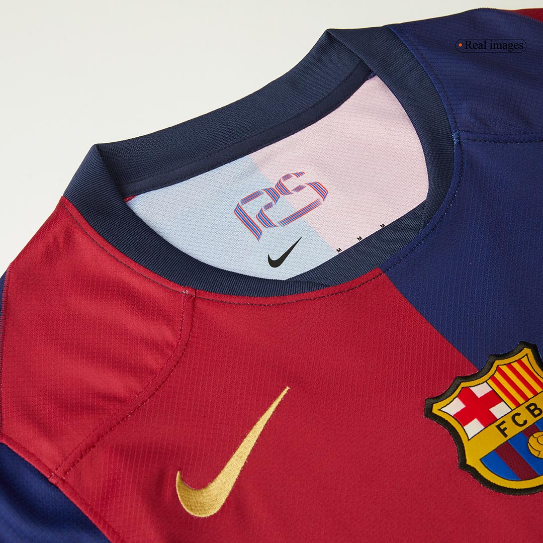 Barcelona Home Football Shirt 2024/25 - Spotify Logo Without Text
