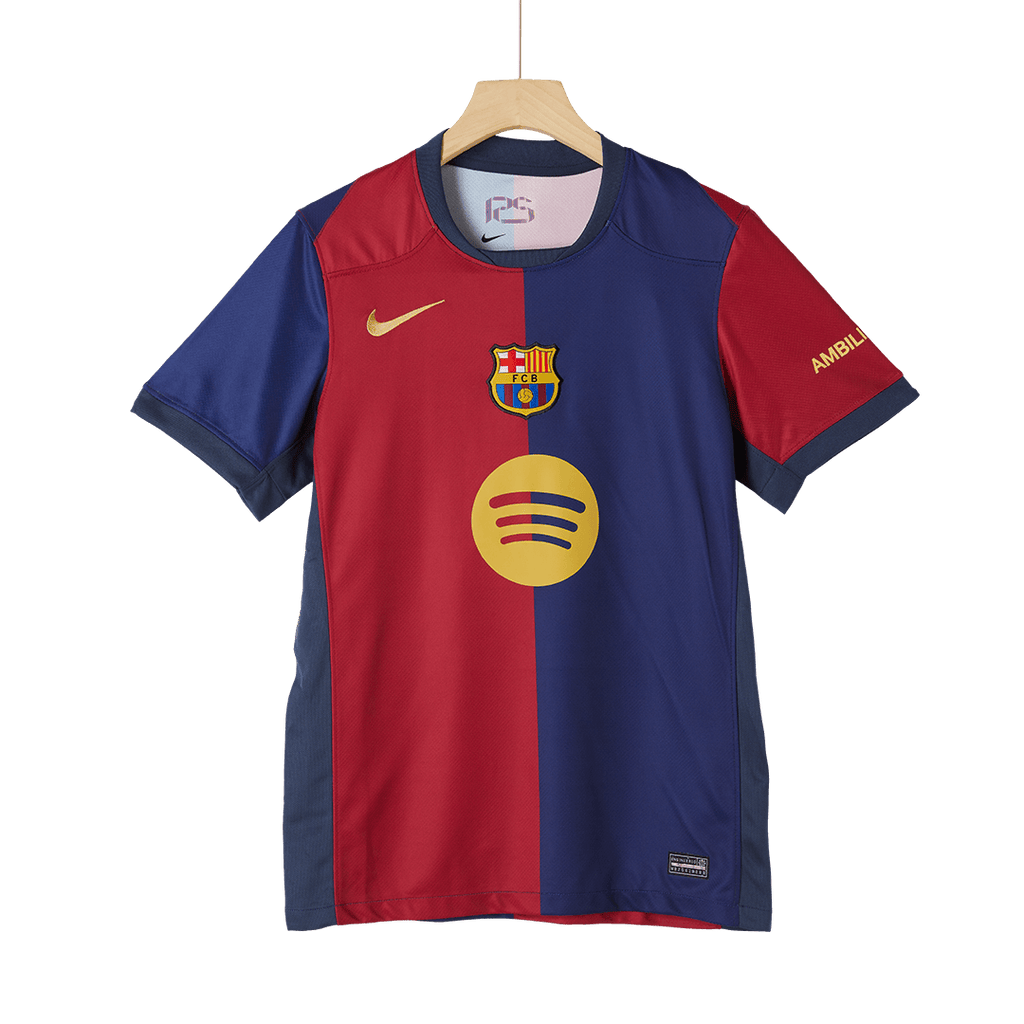 Barcelona Home Football Shirt 2024/25 - Spotify Logo Without Text