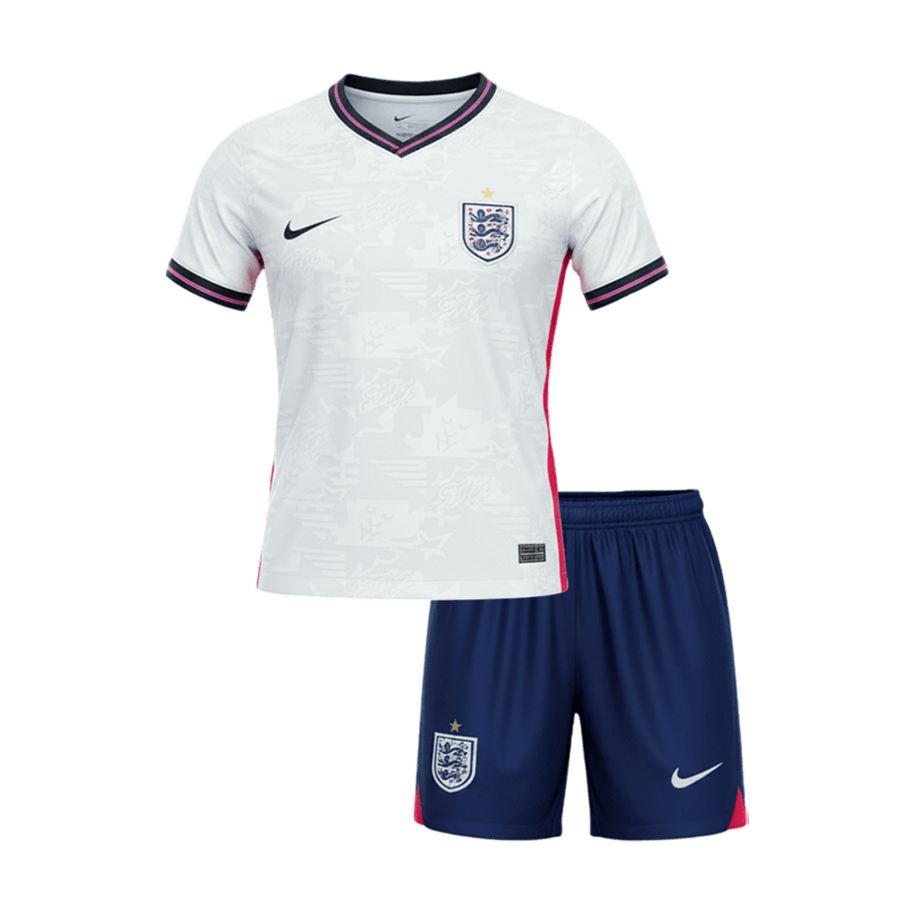 Kid's England Home Football Shirt Kit(Jersey+Shorts) 2026