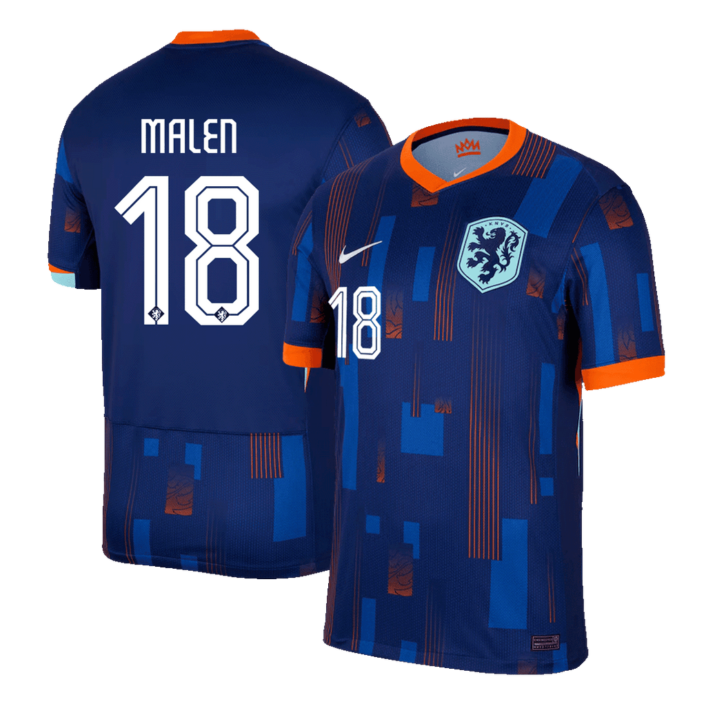 MALEN #18 Netherlands Away Football Shirt Euro 2024