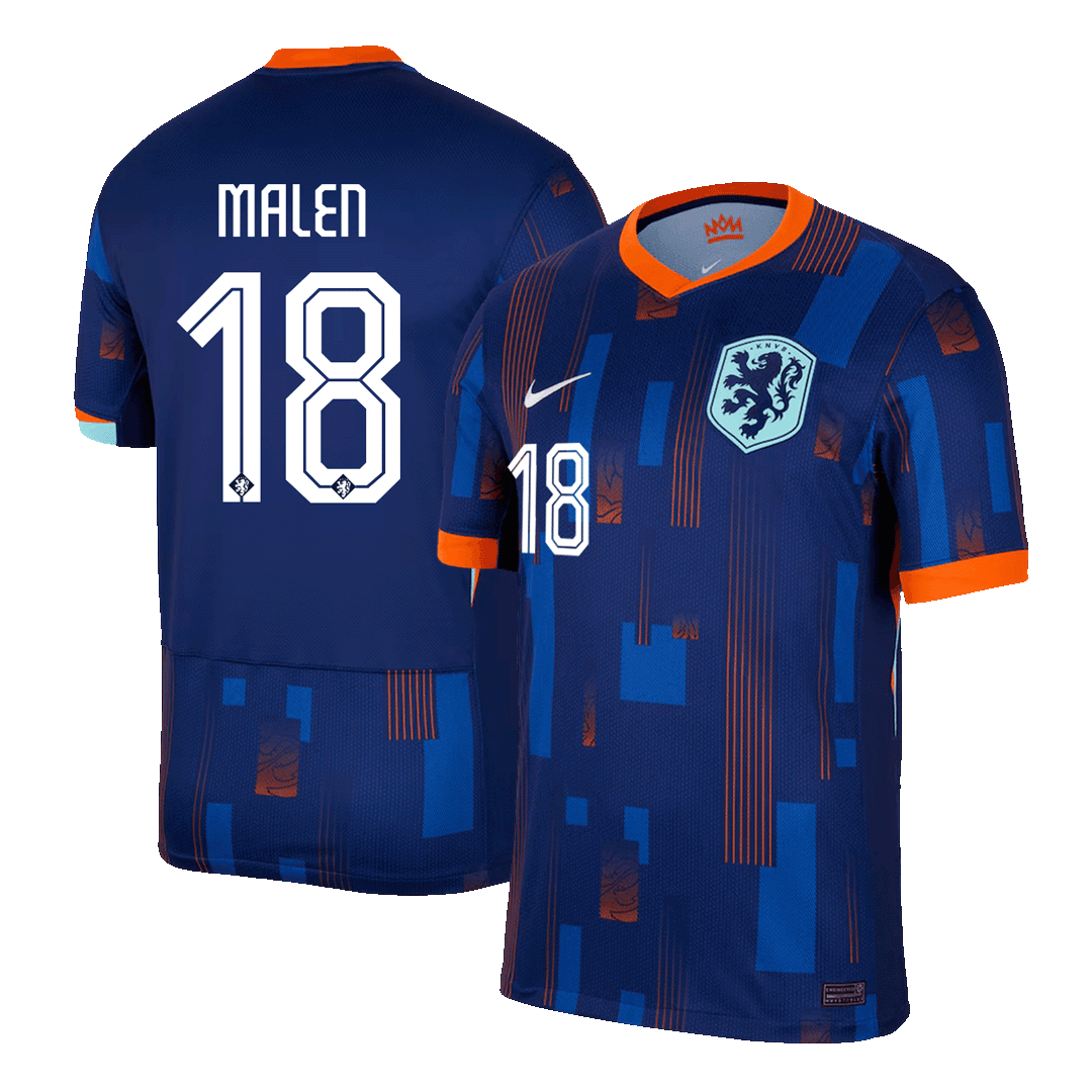 MALEN #18 Netherlands Away Football Shirt Euro 2024