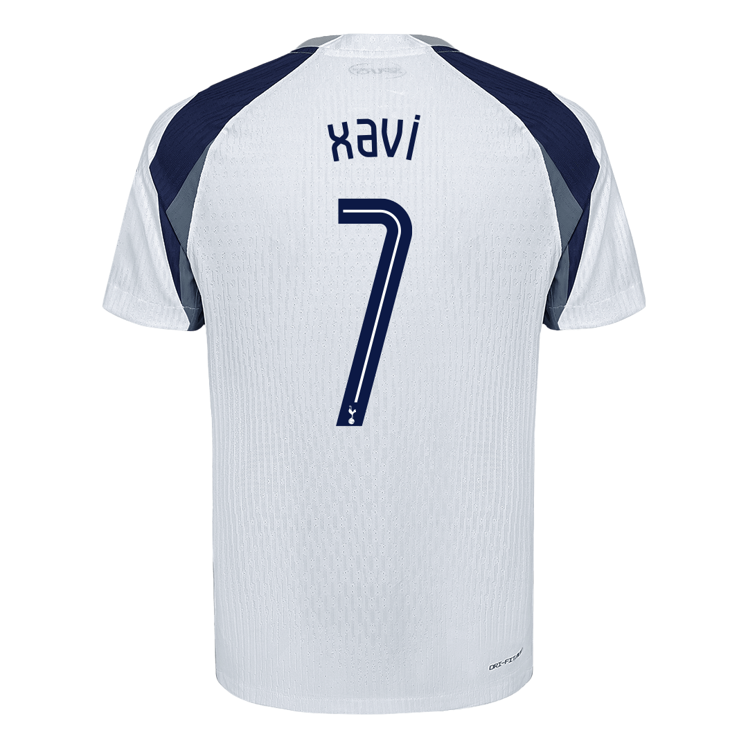 XAVI #7 Player Version Tottenham Hotspur Home Football Shirt 2025/26 White - UCL