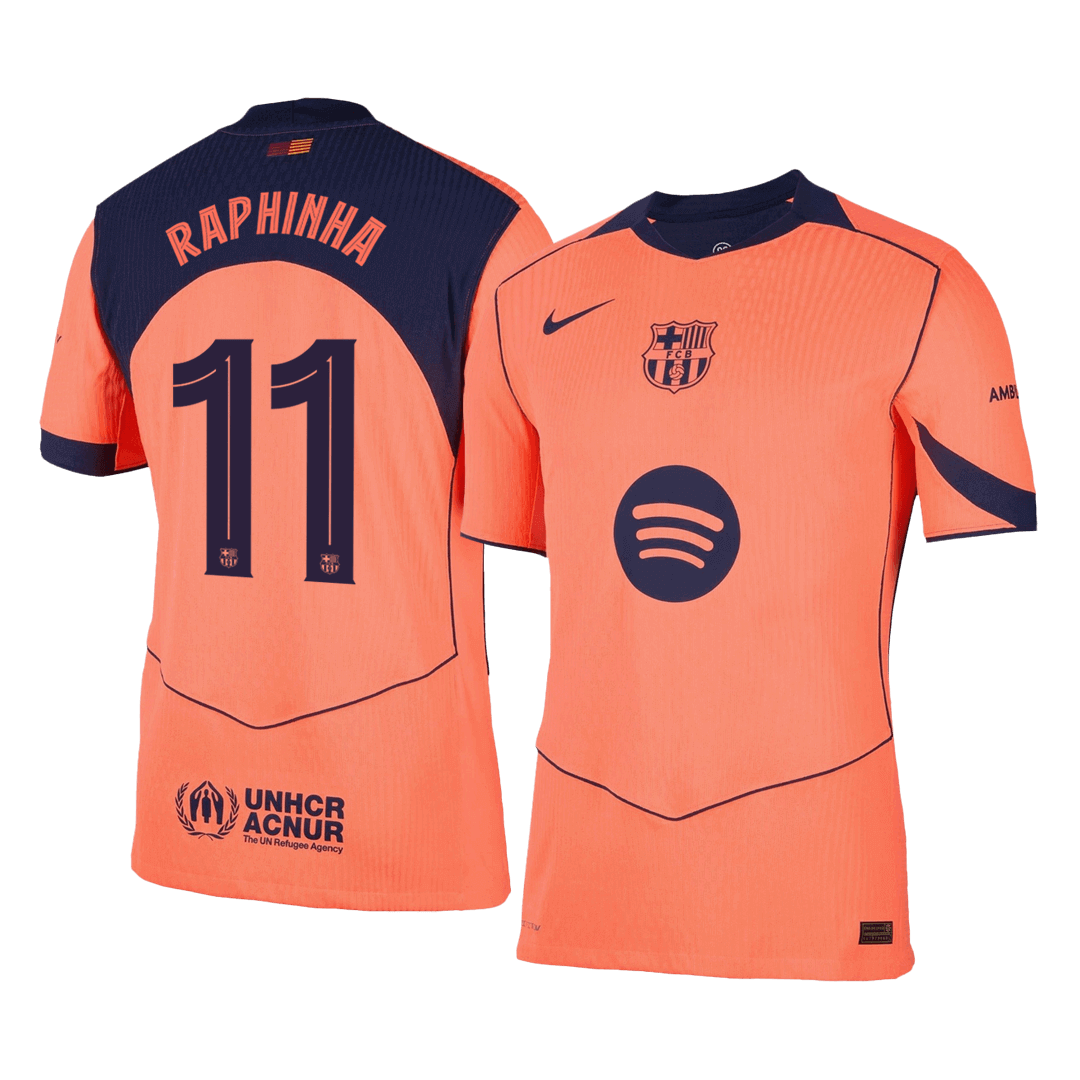 Player Version RAPHINHA #11 Barcelona Third Away Football Shirt 2025/26