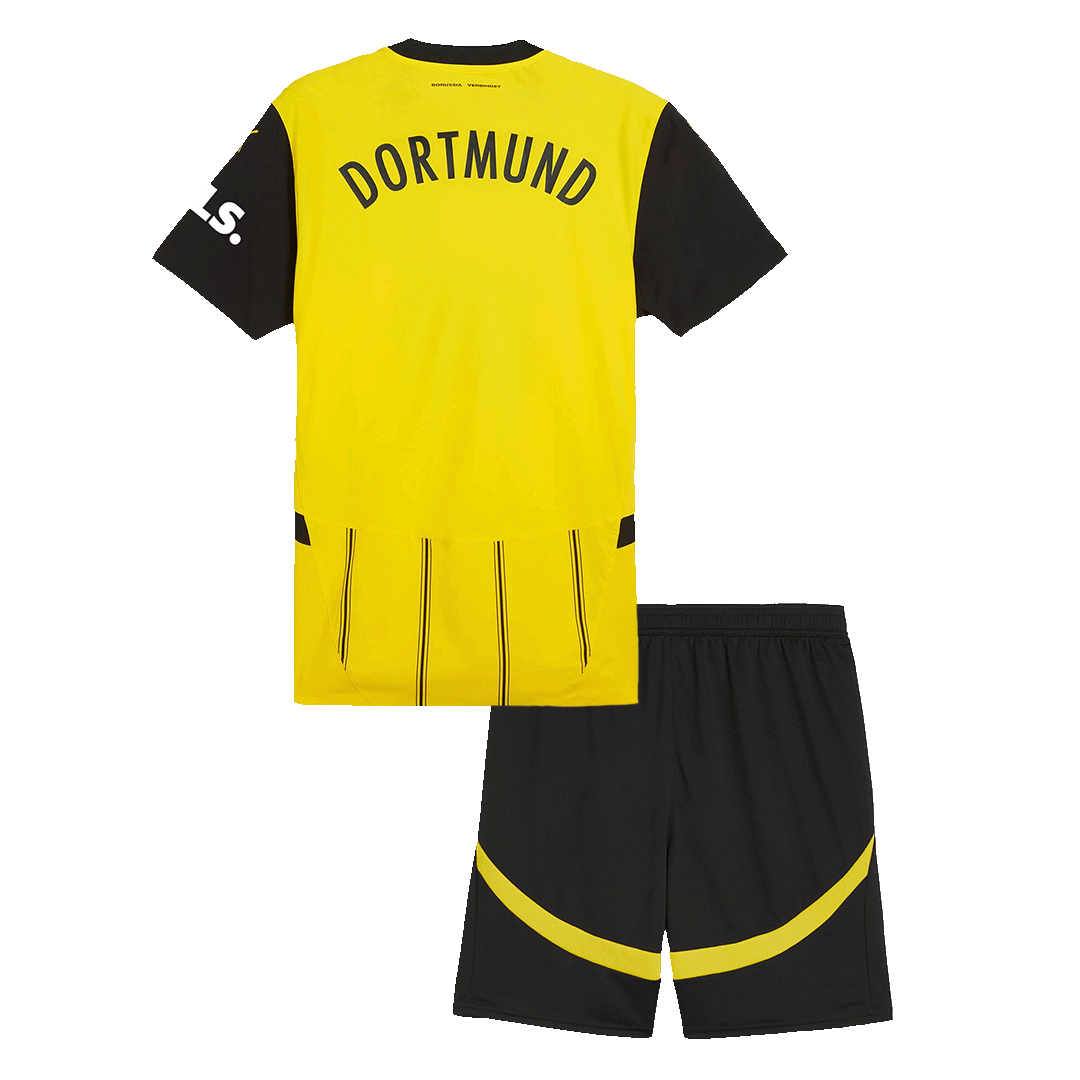 Kid's Borussia Dortmund Home Football Shirt Kit(Jersey+Shorts)