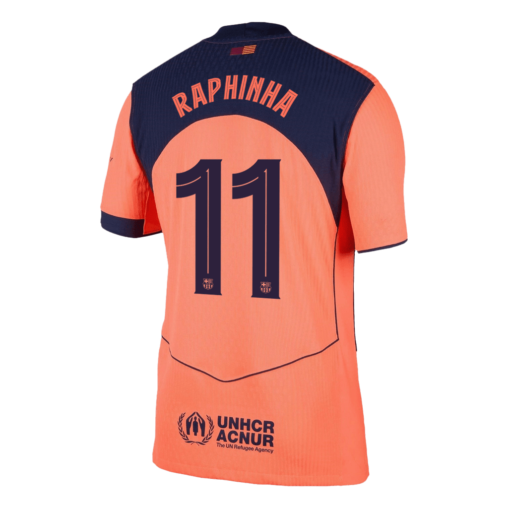 Player Version RAPHINHA #11 Barcelona Third Away Football Shirt 2025/26