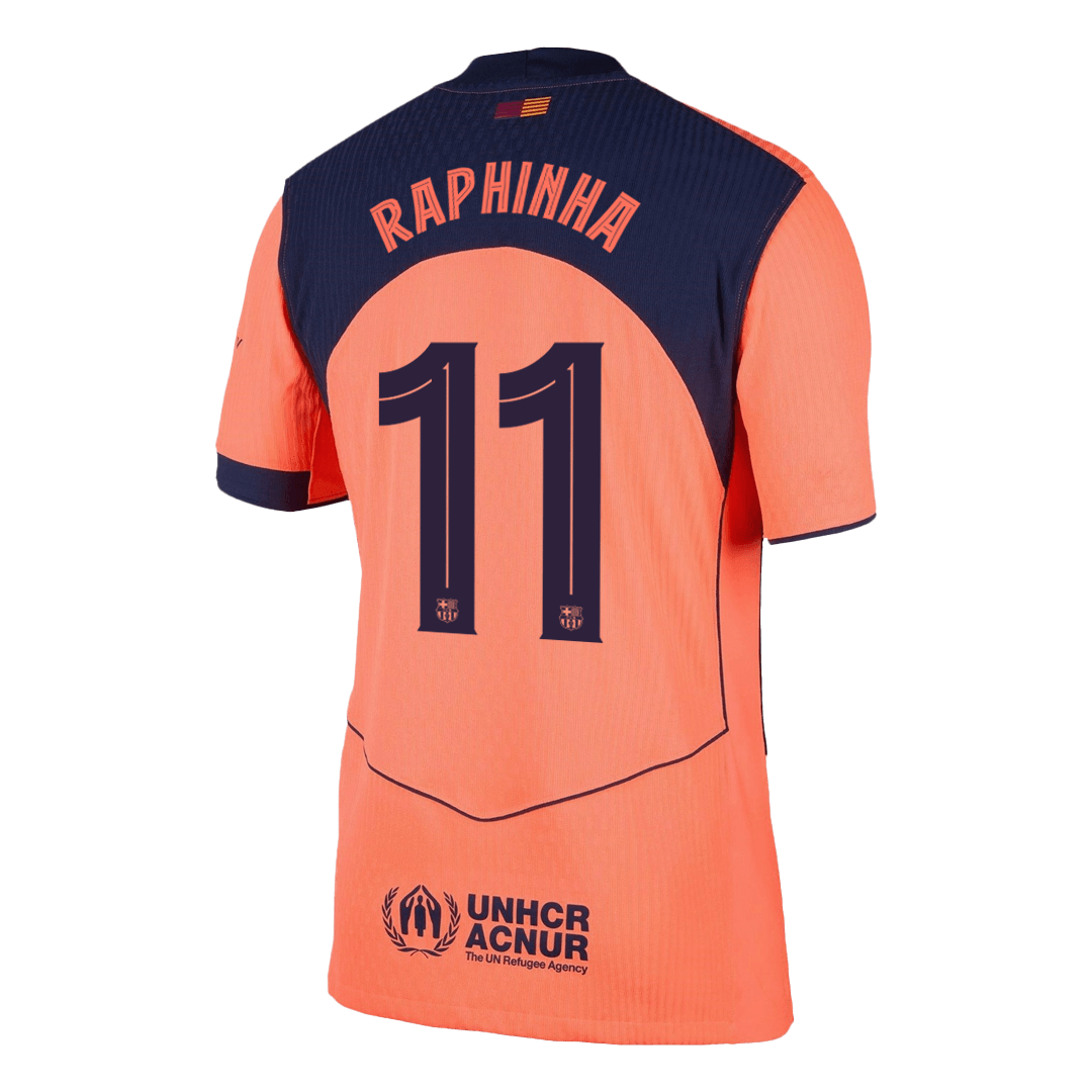Player Version RAPHINHA #11 Barcelona Third Away Football Shirt 2025/26