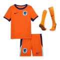 Kid's Netherlands Home Football Shirt Kit(Jersey+Shorts+Socks) Euro 2024