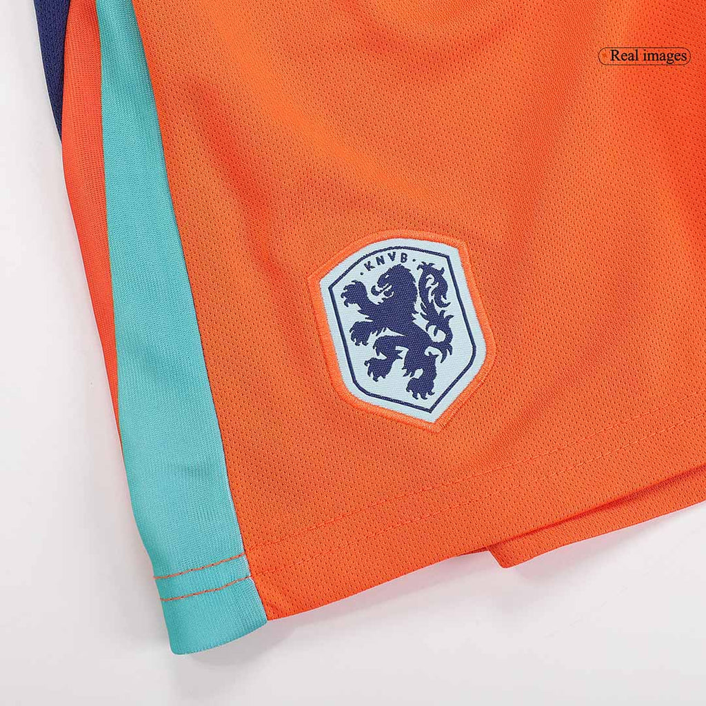 Kid's Netherlands Home Football Shirt Kit(Jersey+Shorts+Socks) Euro 2024