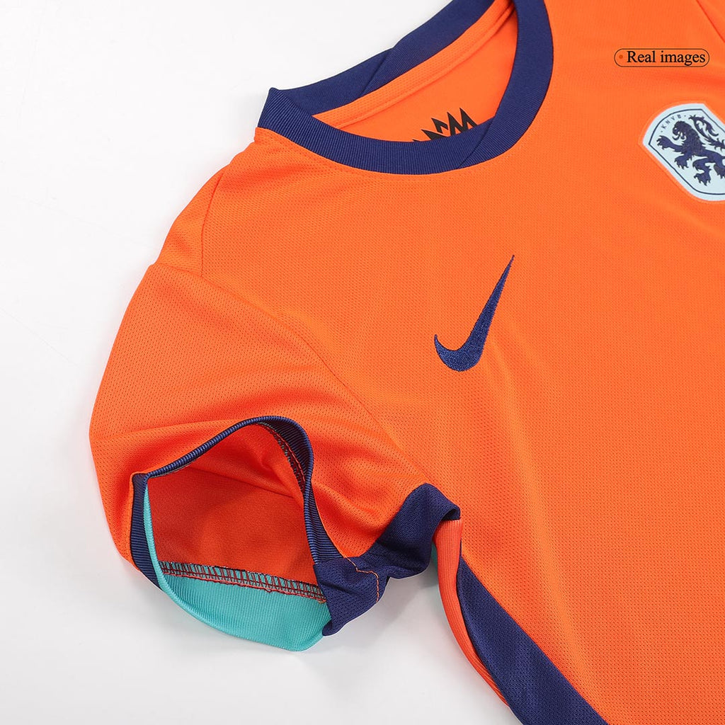Kid's Netherlands Home Football Shirt Kit(Jersey+Shorts+Socks) Euro 2024