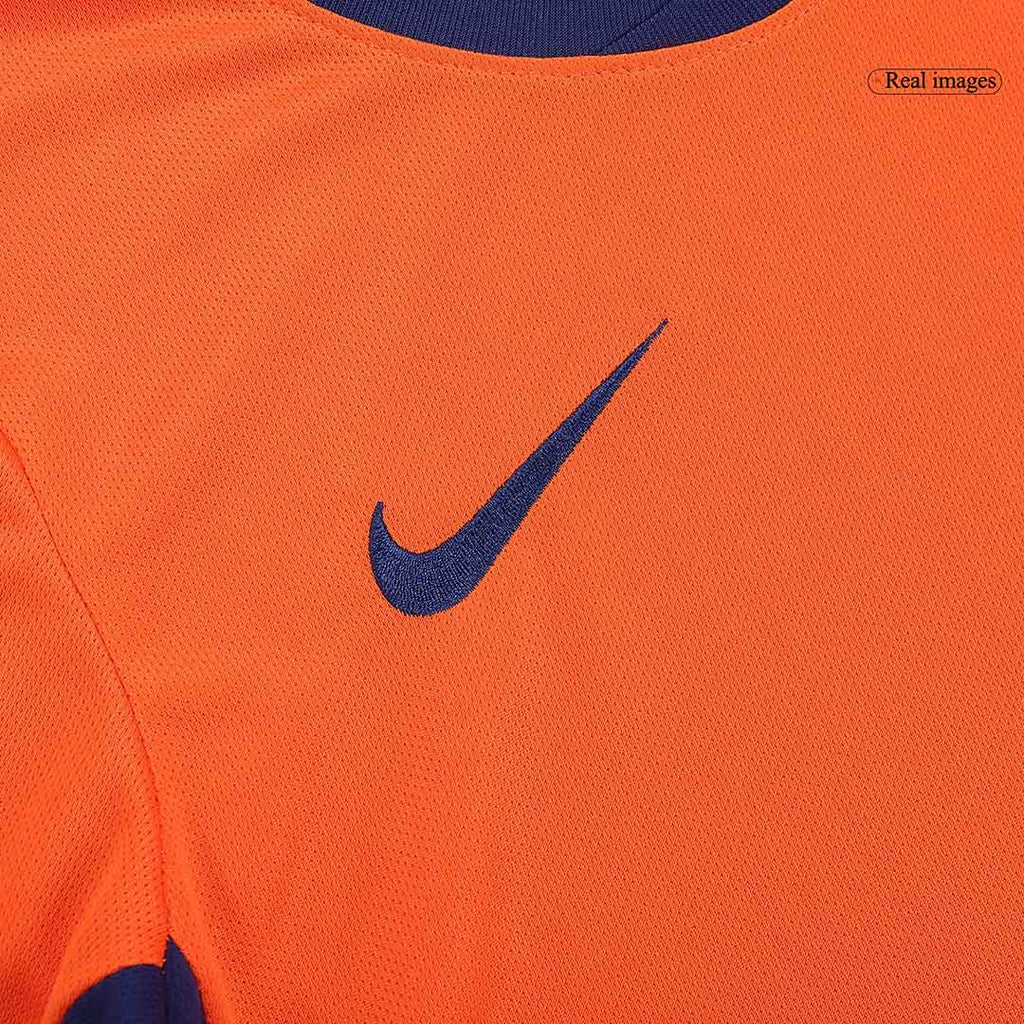 Kid's Netherlands Home Football Shirt Kit(Jersey+Shorts+Socks) Euro 2024