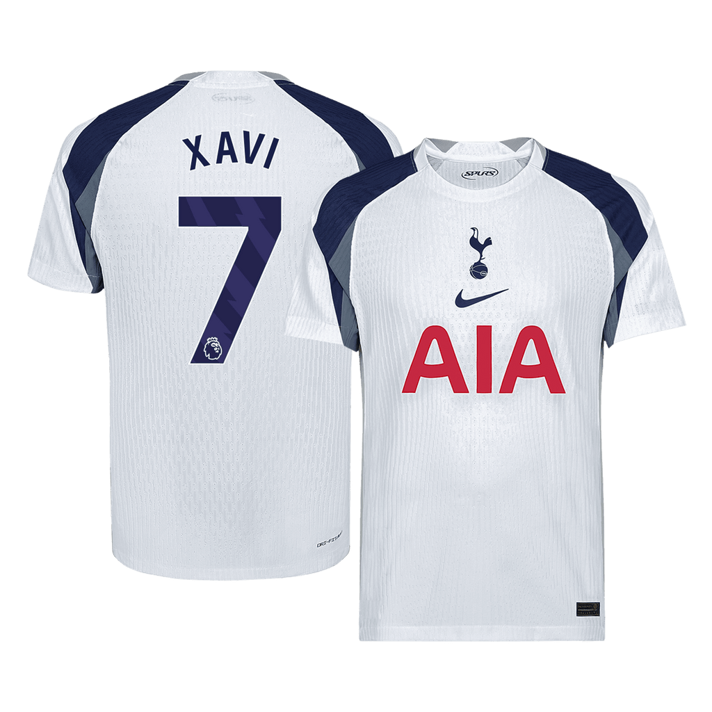 XAVI #7 Player Version Tottenham Hotspur Home Football Shirt 2025/26 White