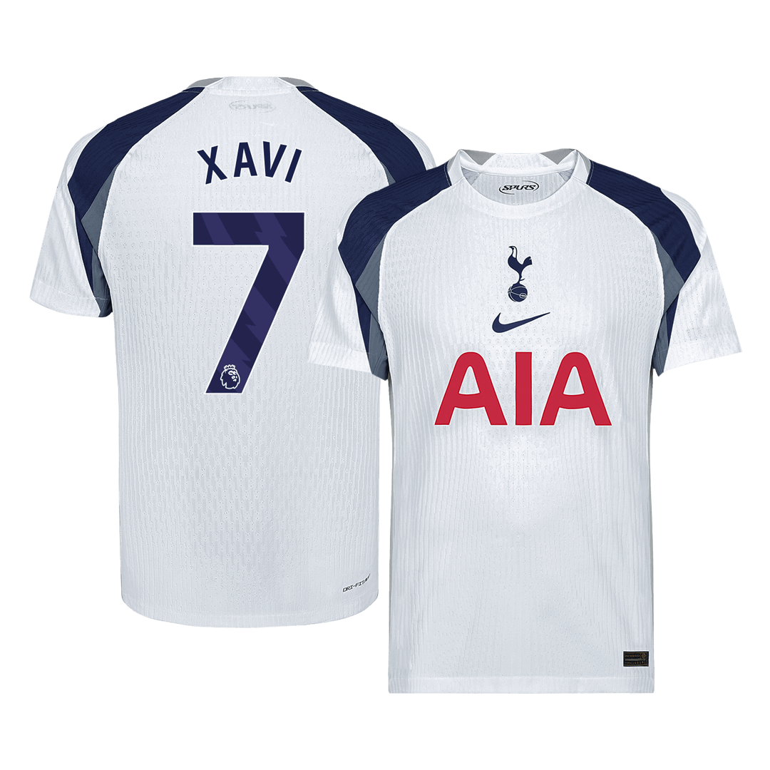 XAVI #7 Player Version Tottenham Hotspur Home Football Shirt 2025/26 White