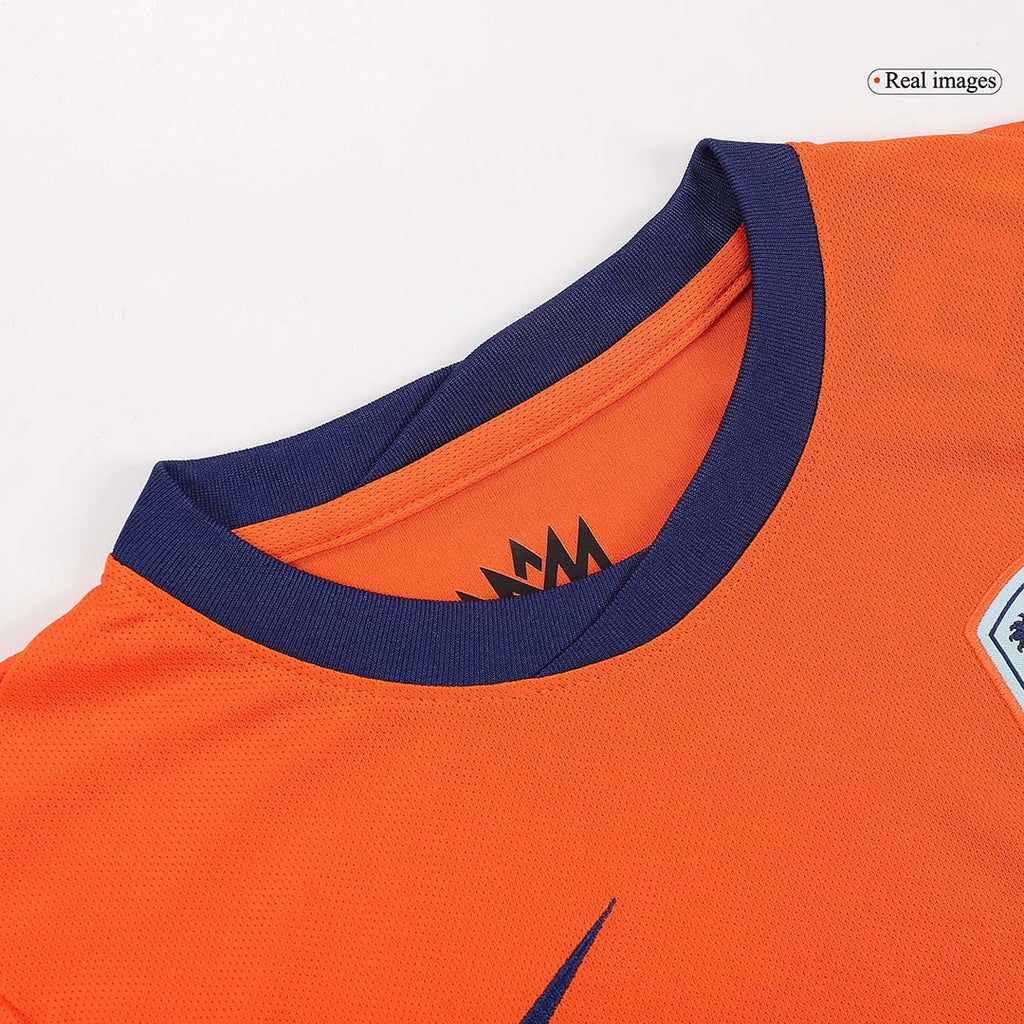 Kid's Netherlands Home Football Shirt Kit(Jersey+Shorts+Socks) Euro 2024
