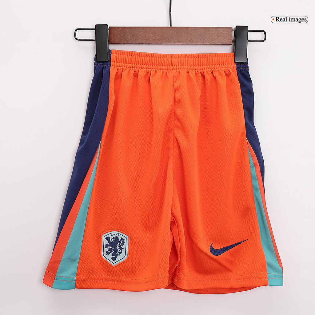 Kid's Netherlands Home Football Shirt Kit(Jersey+Shorts+Socks) Euro 2024