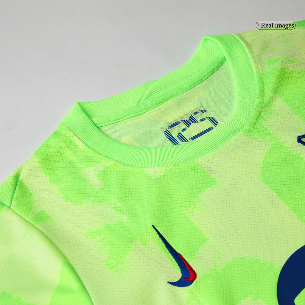 Kid's Barcelona Third Away Football Shirt Kit(Shirt+Shorts) 2024/25 - UCL (Spotify Logo Without Text)