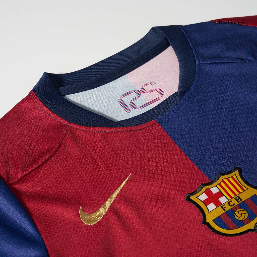 Kids Barcelona Custom Home Football Kits 2024/25