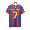 Retro DAVID VILLA #7 2010/11 Barcelona Home Football Shirt