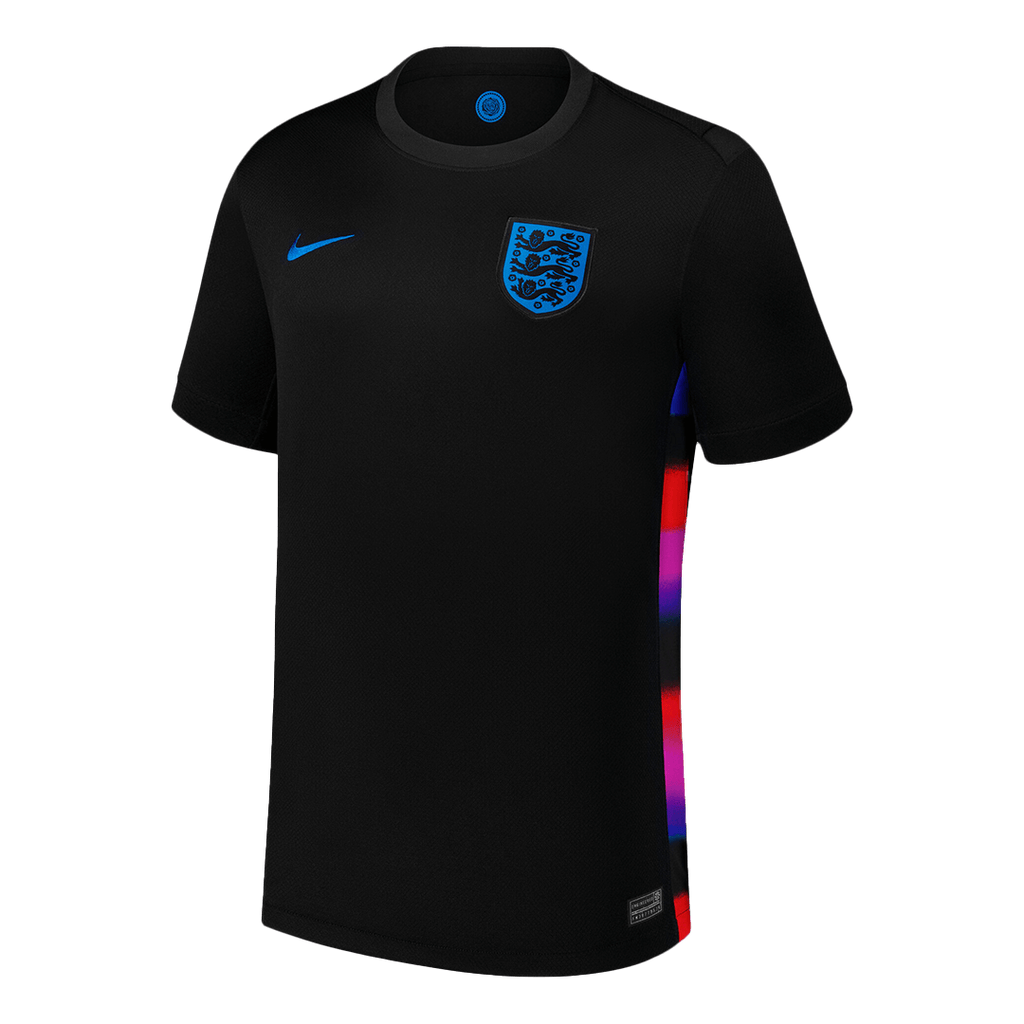 Men's England Away Football Shirt 2025 Black - Women's Euro