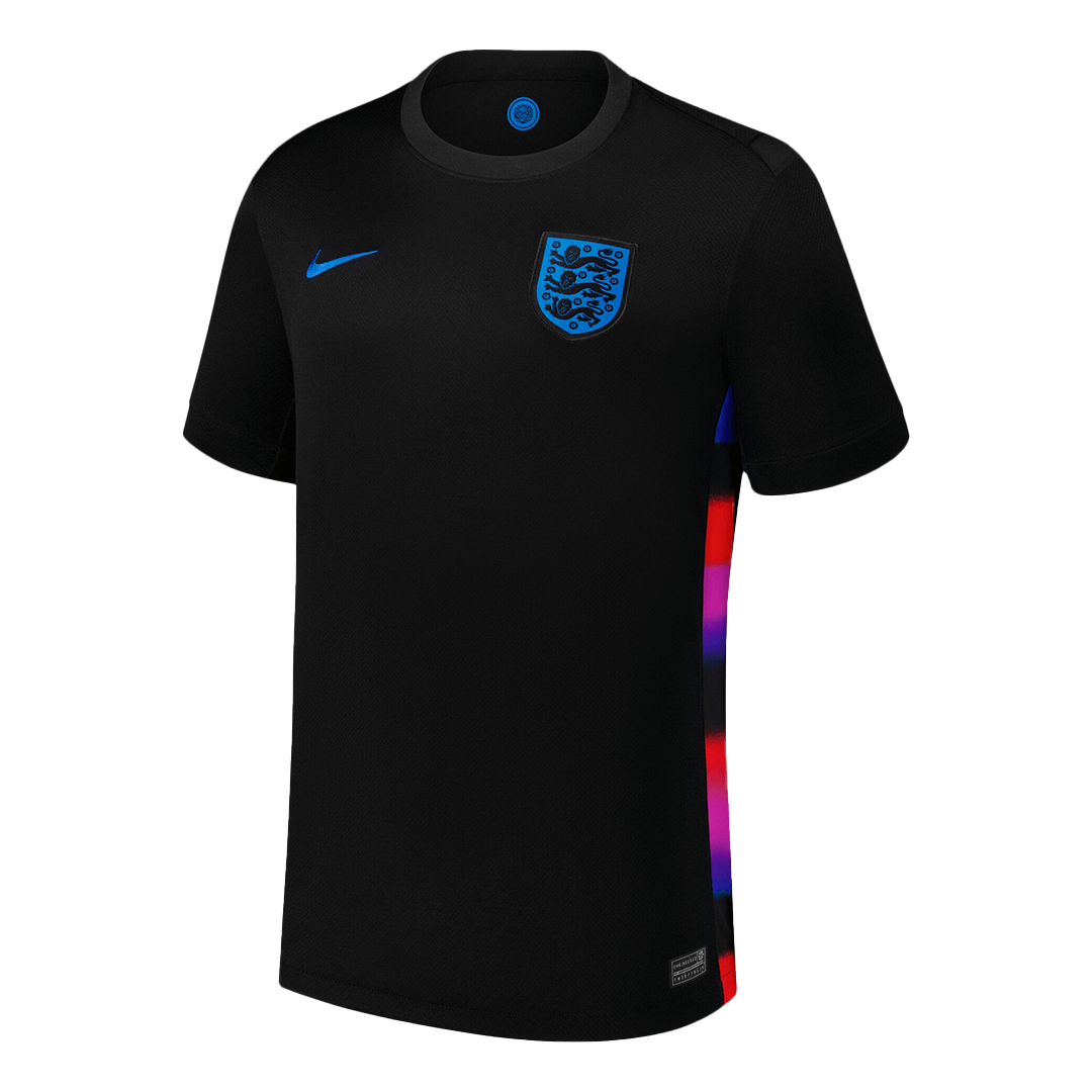 Men's England Away Football Shirt 2025 Black - Women's Euro