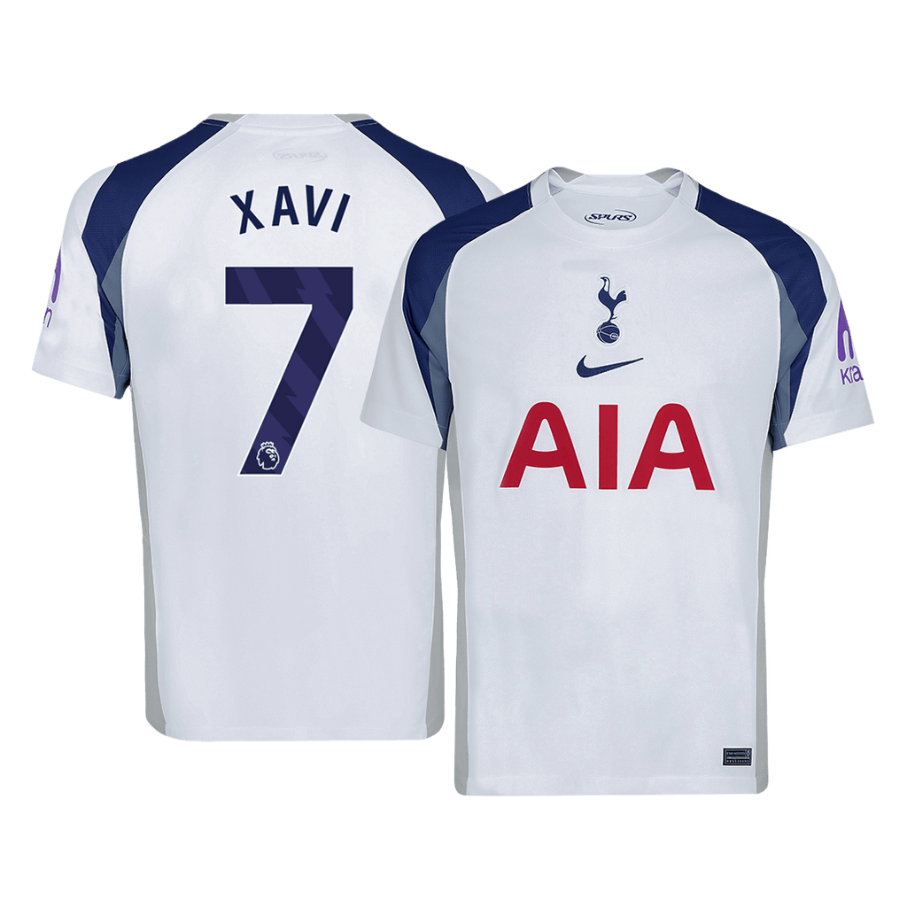 XAVI #7 Tottenham Hotspur Home Football Shirt 2025/26 White