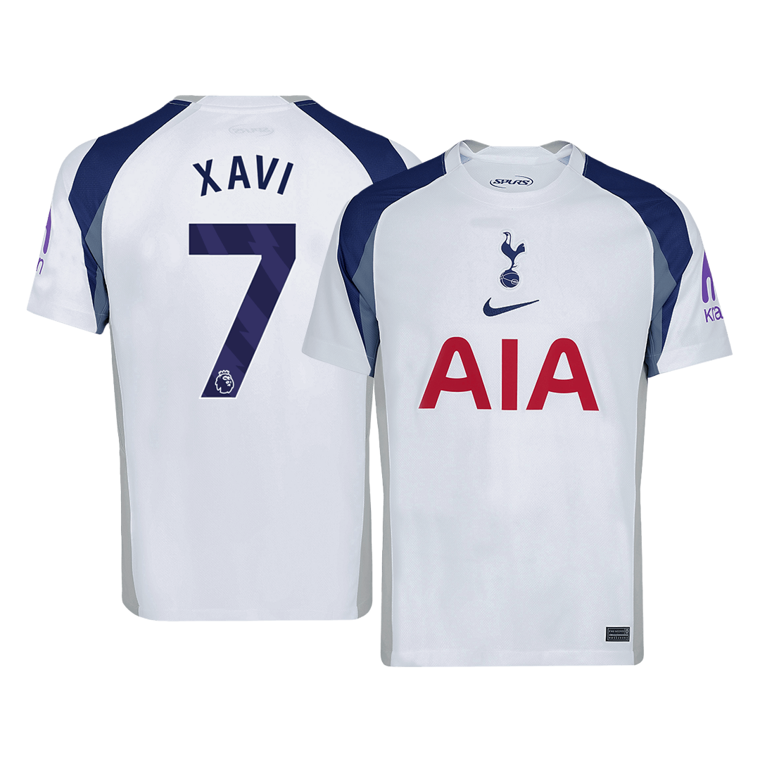 XAVI #7 Tottenham Hotspur Home Football Shirt 2025/26 White
