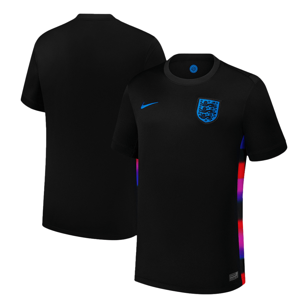 Men's England Away Football Shirt 2025 Black - Women's Euro