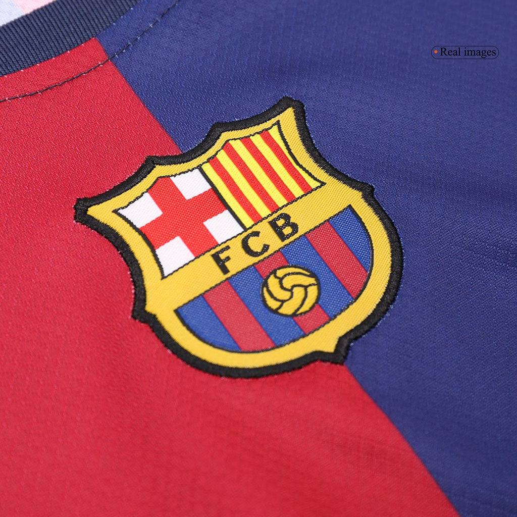 Kid's Barcelona Home Football Shirt Kit(Jersey+Shorts) 2024/25