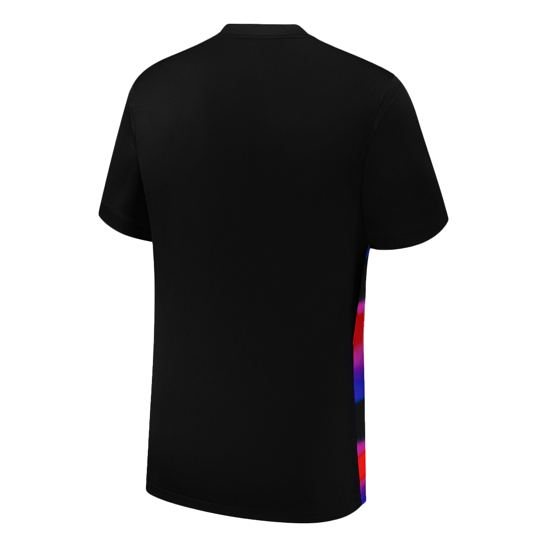 Men's England Away Football Shirt 2025 Black - Women's Euro