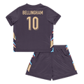 Kid's BELLINGHAM #10 England Away Football Shirt Kit(Jersey+Shorts) Euro 2024