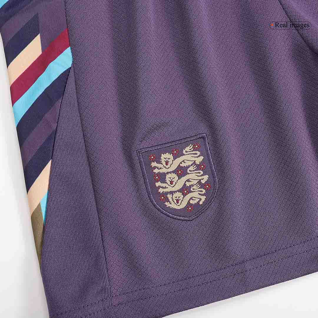 Kid's England Away Football Shirt Kit(Jersey+Shorts) Euro 2024