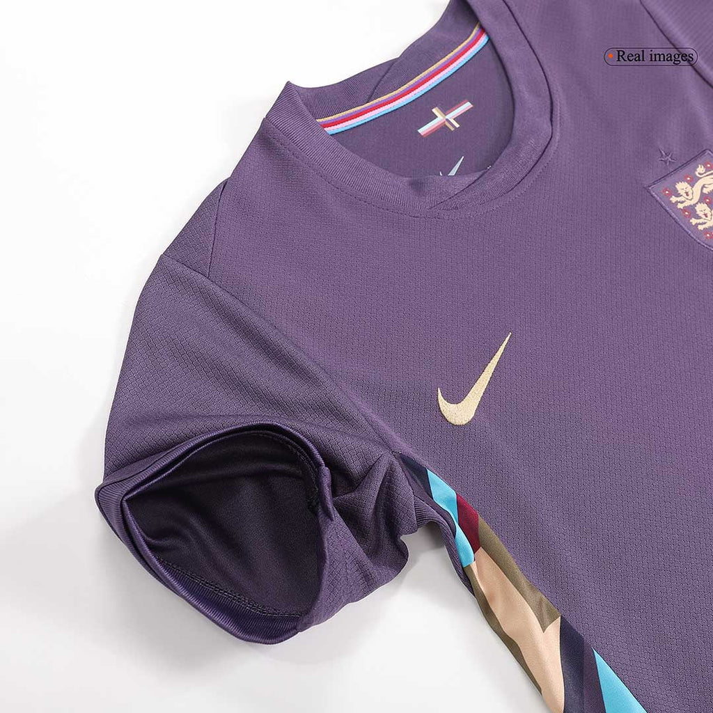 Kid's England Away Football Shirt Kit(Jersey+Shorts) Euro 2024