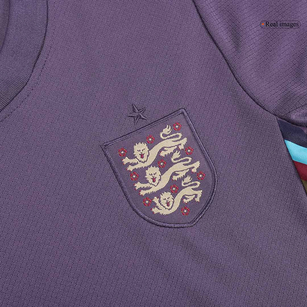 Kid's England Away Football Shirt Kit(Jersey+Shorts) Euro 2024